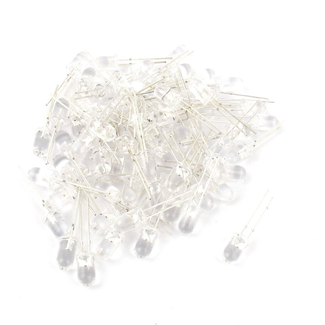 Aexit DC 2.5V-2.8V 5mm Round Clear Head Yellow LED Light Emitting Diode 70 Pcs (87669b680c8ac0ccf28e92a704c89b5a)