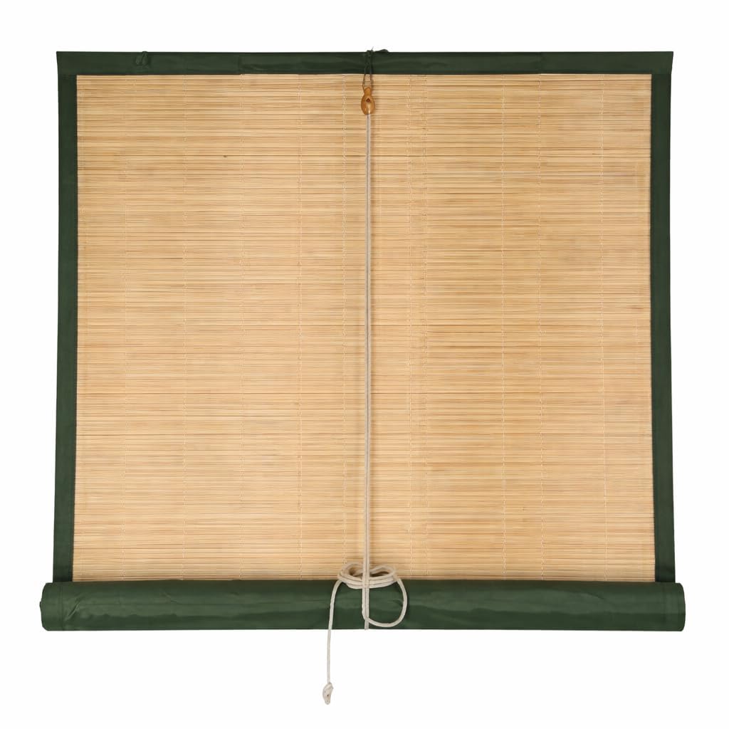BambooAura Bamboo Roll Up Blinds for Balcony, Patio, Outdoor & Indoor Window Shade | Sun Protection, UV Protection, Rain Resistant, Waterproof Curtain (Olive, 4ft x 10ft (W x H))-image-25