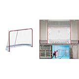 EZGoal Hockey Folding Pro Goal&comma; 2-Inch&comma; Red&sol;White – On Goal Net&comma;67708