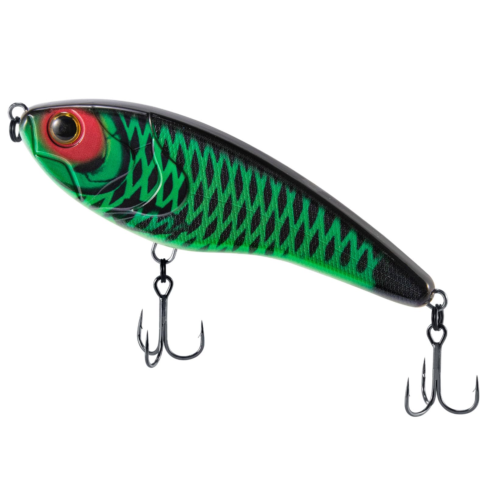 Dr.Fish Pike Fishing Lure Jerkbait Wobbler 130mm/57g Slow Sinking Glide Bait for Predator Fish - Loud Rattle Lure - Color: Rhombus โ image 1