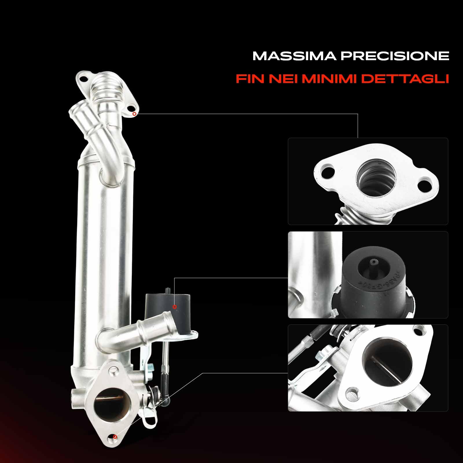 Frankberg Ricircolo dei gas di scarico del radiatore della valvola EGR | 070131512F; Compatibile con: Autobus T.r.a.n.s.p.o.r.t.e.r V 7EB 7EC 7EF 7EG 7EJ 7HB 7HF 7HJ