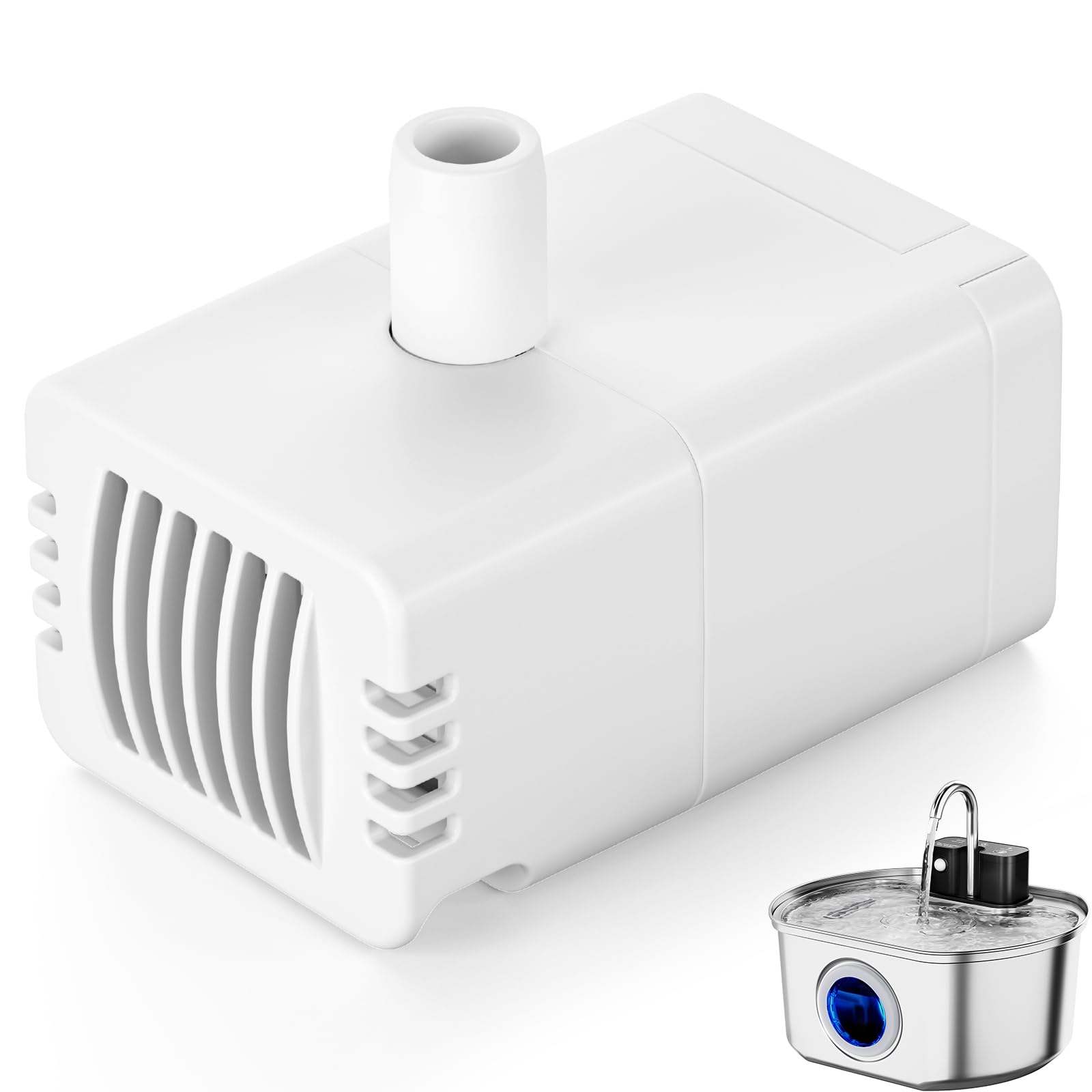 Cat Fountain Replacement Water Pump for 108oz/3.2L Wireless Pet Water Fountain Dog Water Dispenser