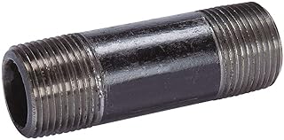 4 in Black Steel Pipe, 12 in Overall Pipe Length, Non-Threaded, Welded, Pipe Schedule 80-Each