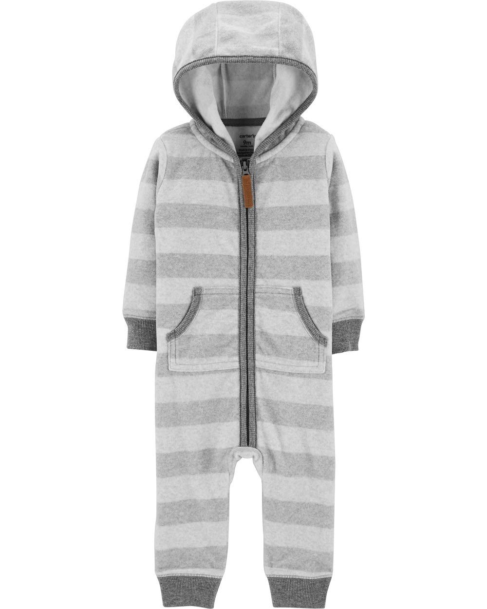 Carter's Baby Boy's Fleece Striped Hooded Jumper - Newborn