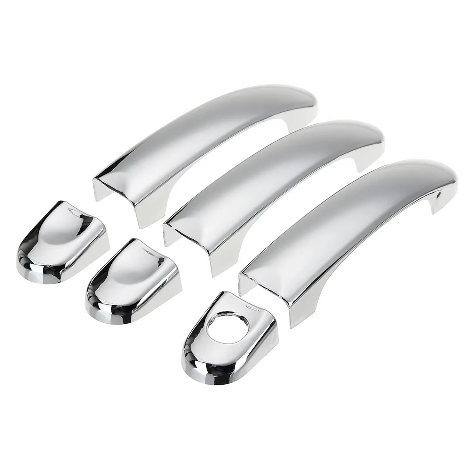 KEDFBTS Handle Trim Shell Compatible with VW for Transporter 2003 2004 2005 2006 2007 2008 2009 Chrome 3 Door Handle Cover Trim 6Pcs /Set Door Handle Cover