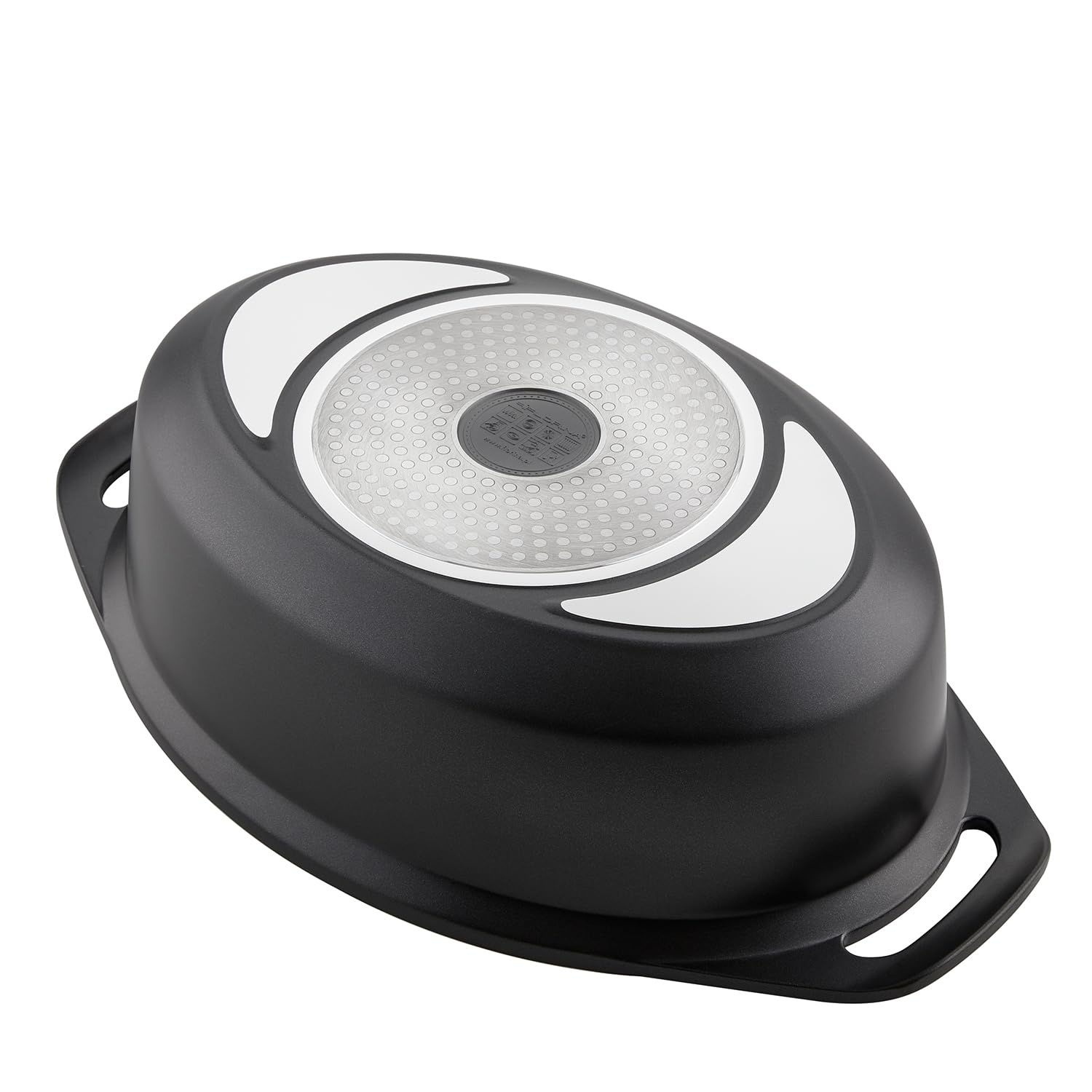 FLORINA Cocotte in Alluminio (7,3 l) I Pentola Ovale per Brasatura CHEF I Casseruola con Coperchio e Manici I Rivestimento Antiaderente I Adatta a Tutti i Tipi di Fornelli, Induzione e Forno