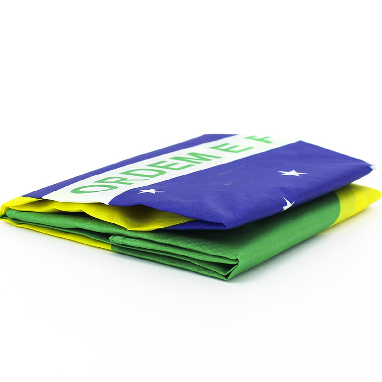 Cosymate Brasil Flag Brazil National Flag Brazilian Flag Bandeira do Brasil 3x5ft with Brass Grommets, Vivid Color - Image 2