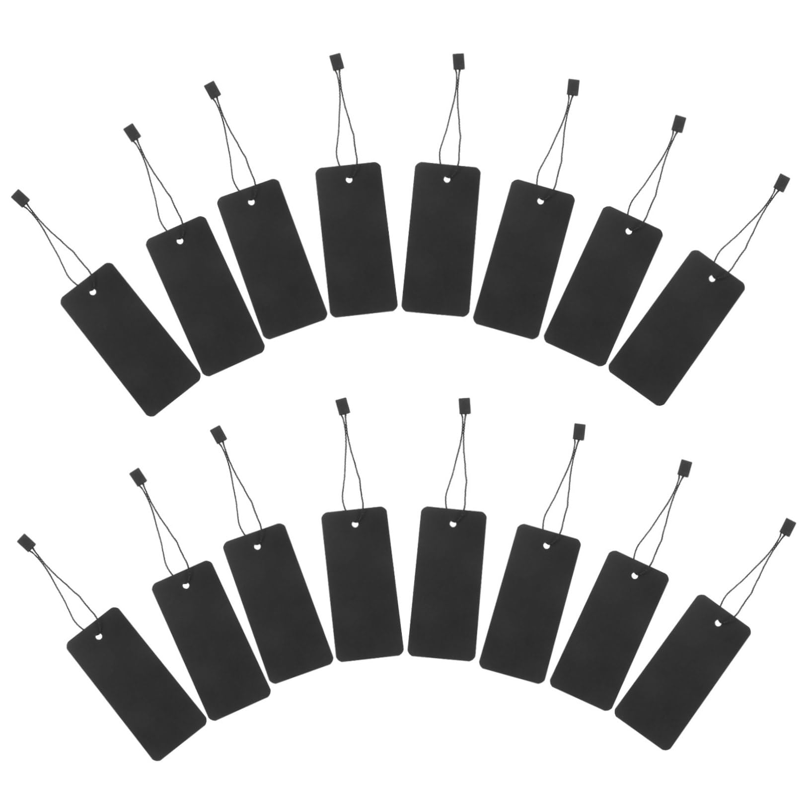 Gadpiparty Lot De 600 Étiquettes Pour Vêtements Étiquettes En Papier À Suspendre Sans Ficelle Personnalisées Pour La Vente Détail Clés Colorées En Polyester Noir
