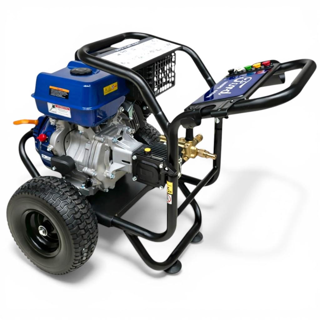 Ford Nettoyeur haute pression à essence 303 bar 13 CV 420 cc 15,1 l/min – Nettoyeur industriel professionnel avec pompe Triplex Annovi Reverberi, tuyau de 15 m et 5 buses