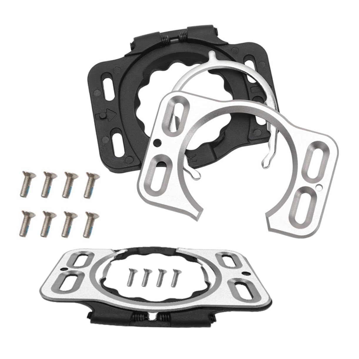 Copri Tacchette Bici da Ciclismo 2 Pezzi in Acciaio Inox | Pedale e Scarpe da Ciclismo, Sostituzione Rapida, Accessori per Strada e Montagna