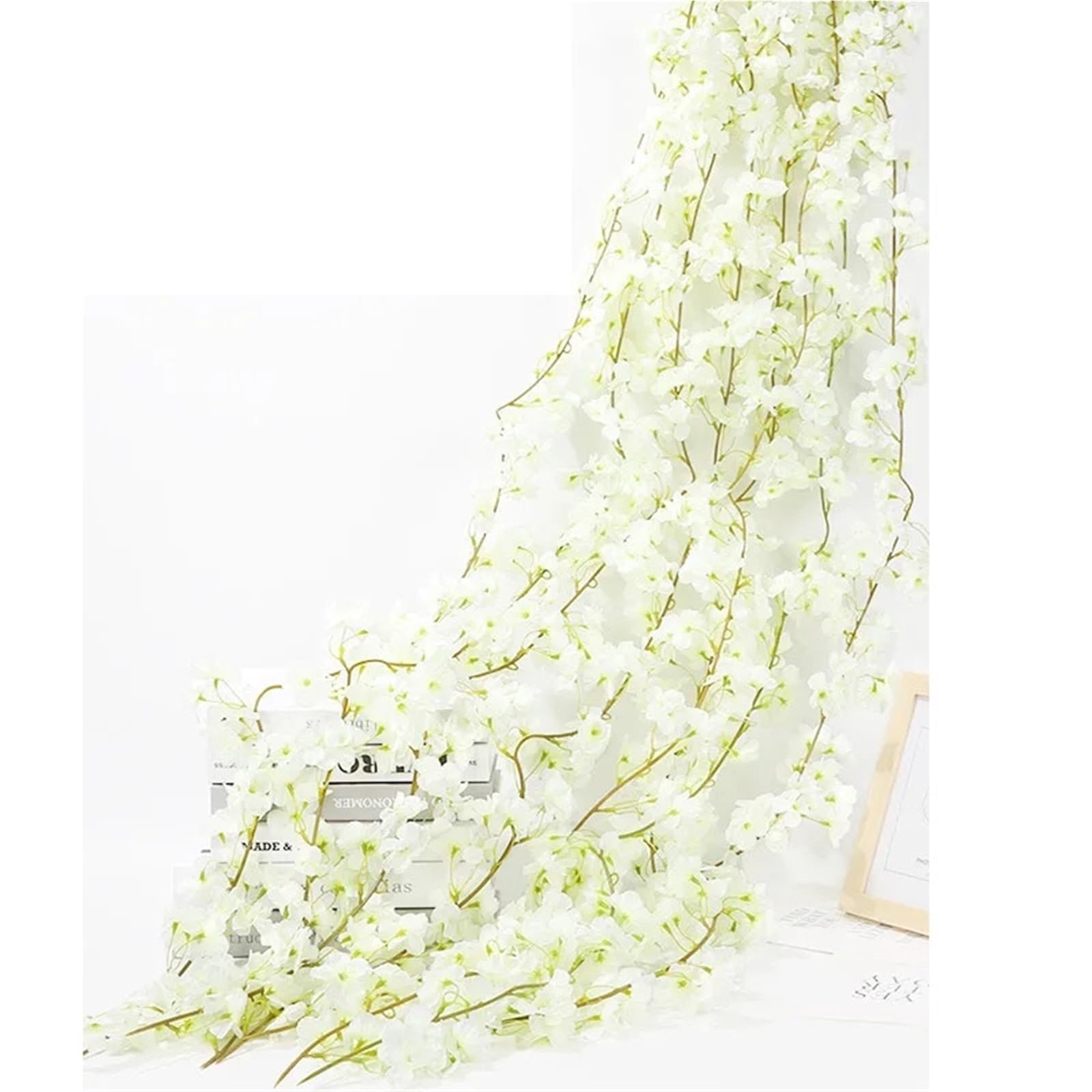 Ayztantine artificial flowers Artificial Flowers Garland Blossoms Vines Garden Arch Decor Fake Flower Wedding Party Home Decoration