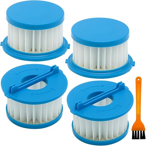 Paquete de 4 filtros HEPA A32F02 compatibles con Ryobi 18V ONE+ aspiradora de mano húmeda y seca PCL702 PCL702B PCL702K