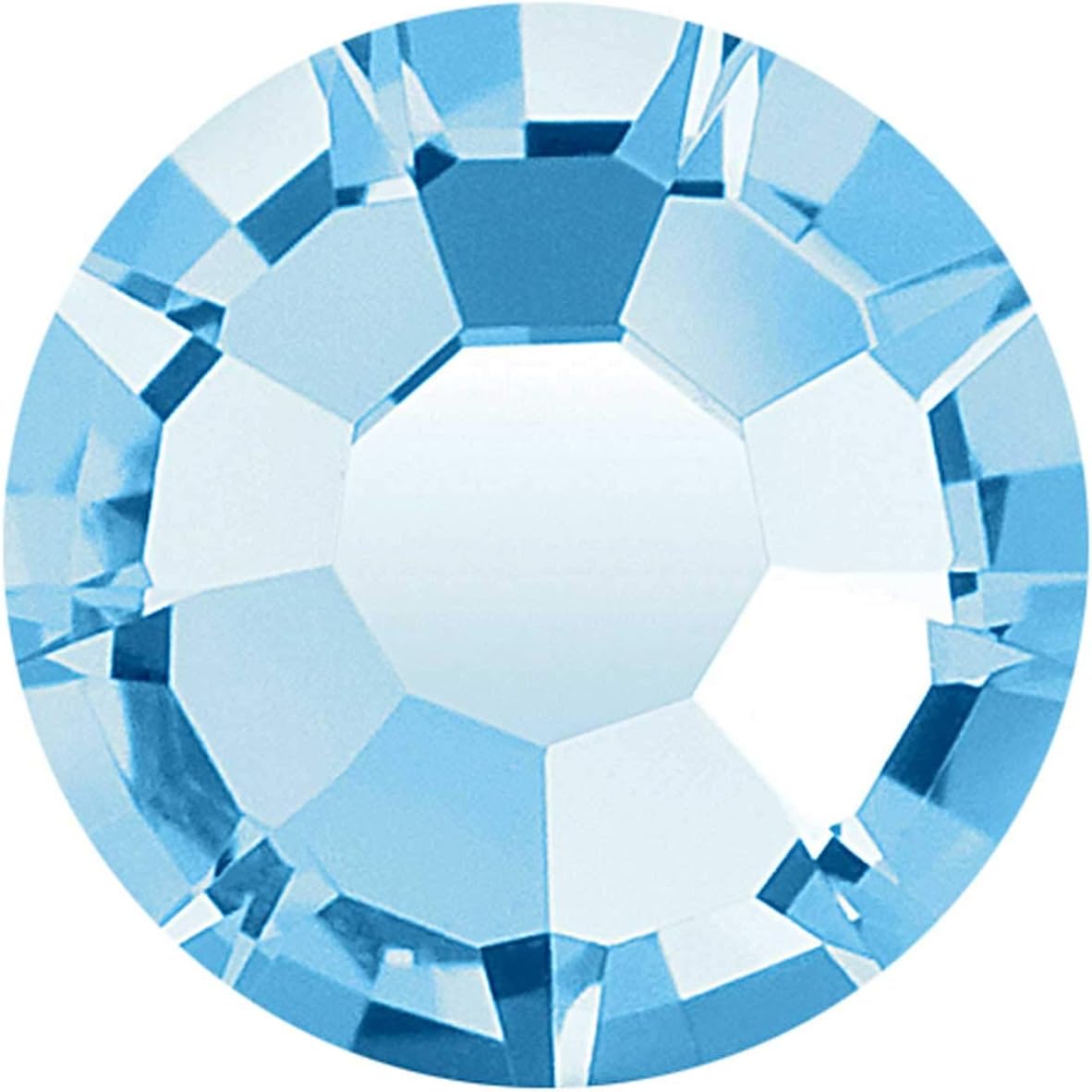 Aquamarine HOTFIX, 288 Preciosa Genuine Czech Viva Crystals 30ss, ss30 (6.5mm) Iron-on Viva12