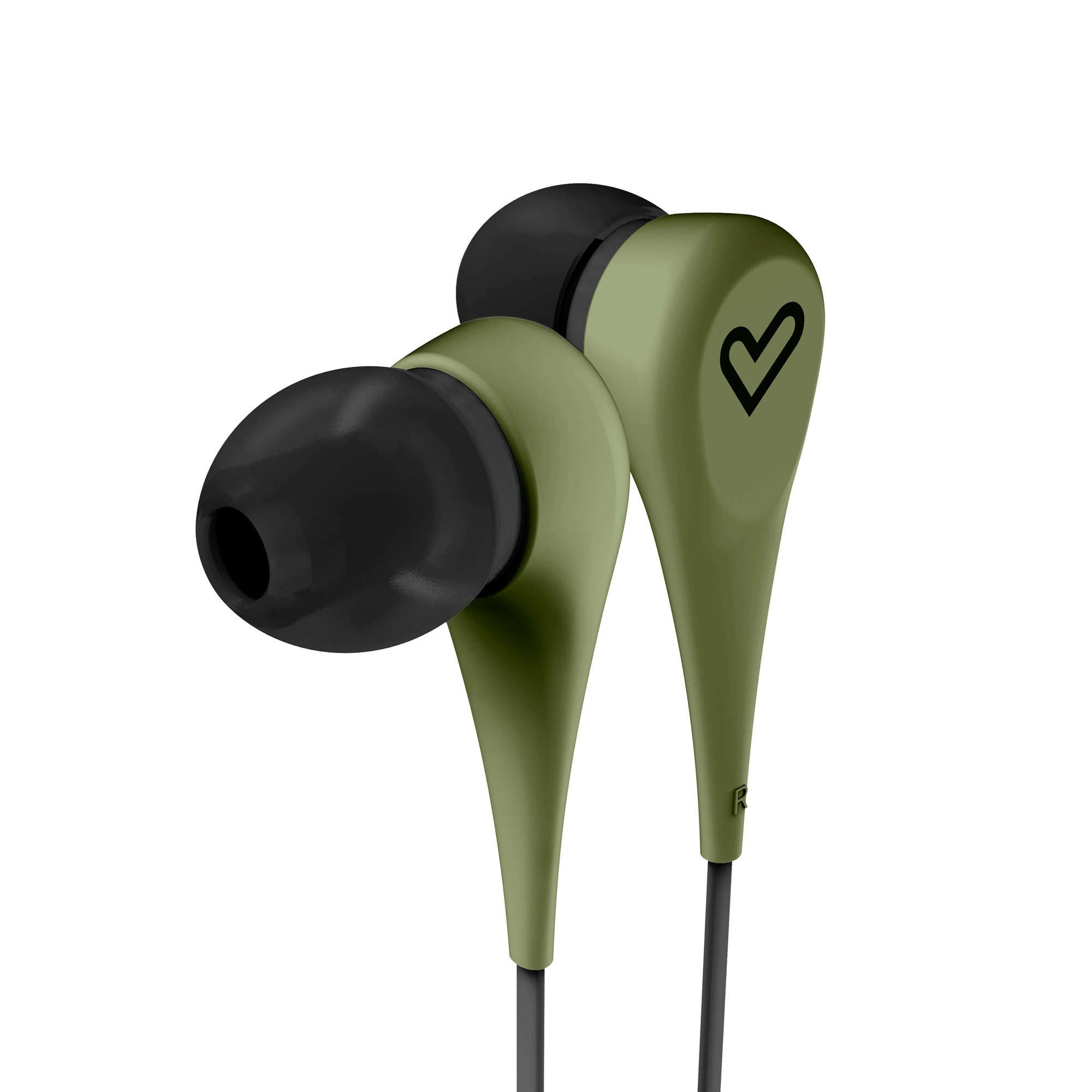 Energy SistemStyle 1 - In-Ear Headphones (Comfortable and Lightweight, Rubber Finish, Cable with Flat design 120 cm) Green, Wired