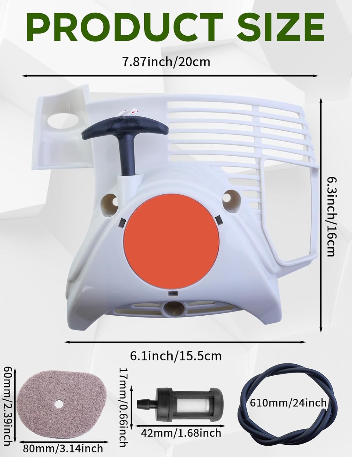 4144-190-4005 Recoil Pull Start Fit for Stihl FS70R/FS70/FC70 Trimmers, Reliable and Long-Lasting