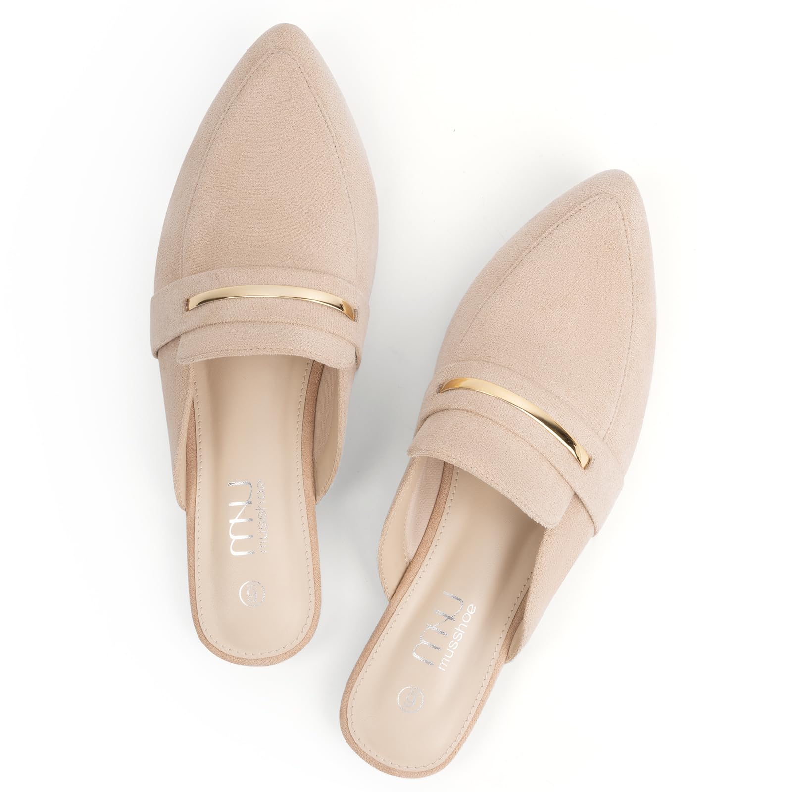 Comfortable Work Women's Mules - Casual Slip on Black Suede Backless Loafers-Office Business Teacher Dressy Flats 2025 for Professional​ Women