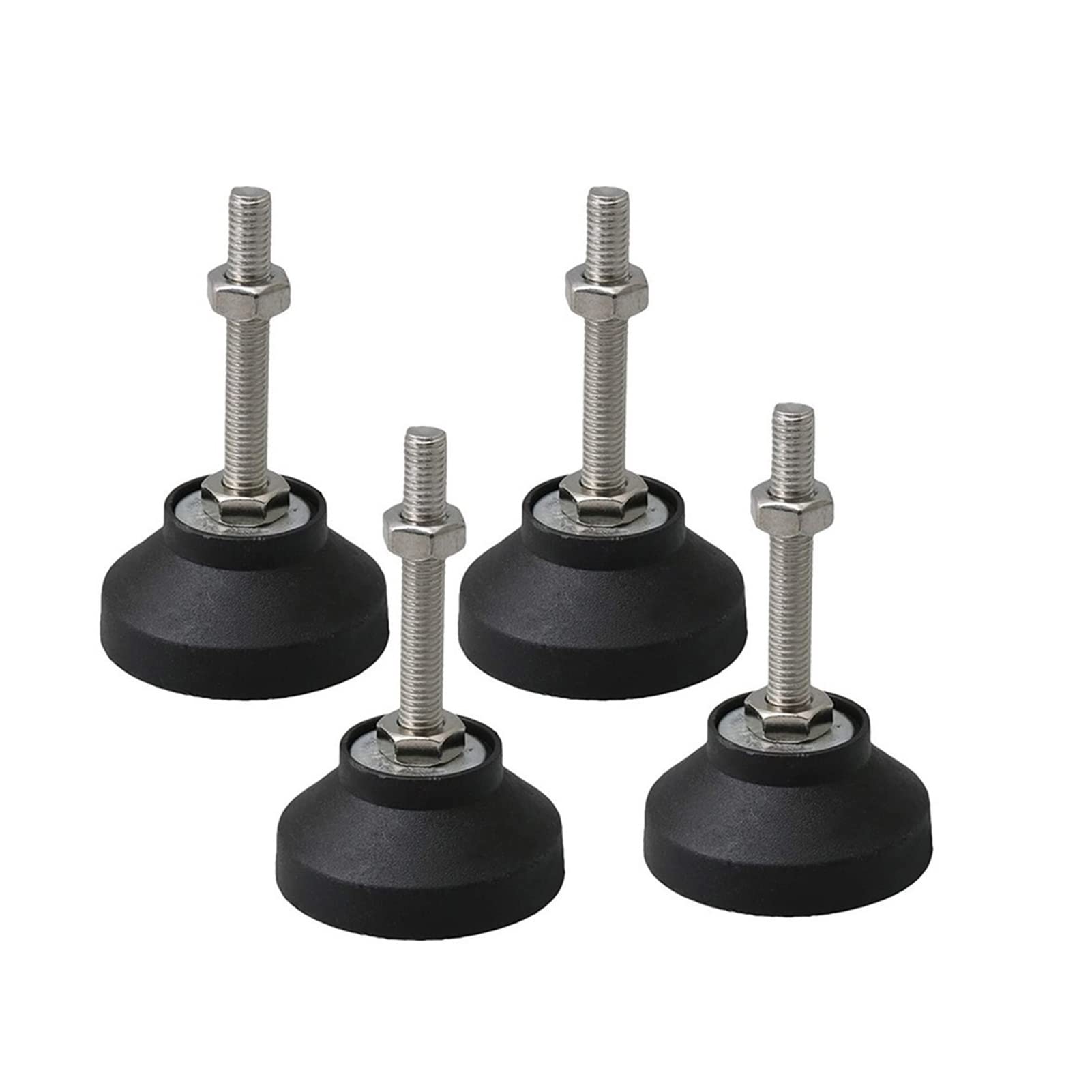 4 set di piedini di livellamento, livellatori regolabili for mobili M8, piedini di livellamento in gomma M10, piedini filettati for mobili joyous (Size : 50*M8*50mm)