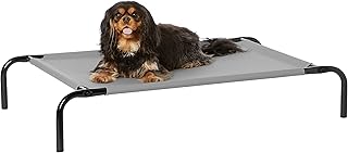 Amazon Basics Kühlendes erhöhtes Haustierbett per Hund, Größe S, L 90 x B 55 x H 19 cm, Grau product image