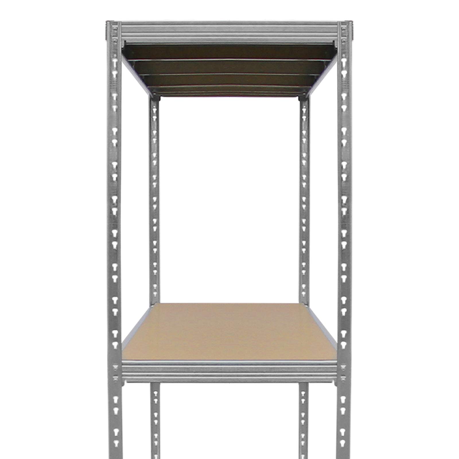 Estantería de Garaje Extra Ancha con Capacidad de 1200KG Estanterías de Acero Galvanizado de 3 niveles Unidad de Almacenamiento Industrial Sin Tornillos | 186cm x 200cm x 60cm