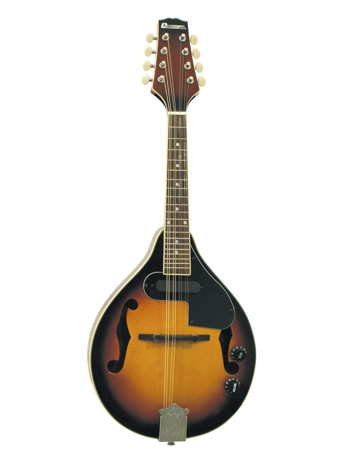 DIMAVERY ML-003 Mandoline m.PU, sunburst | Mandoline mit F-Löchern und Tonabnehmer