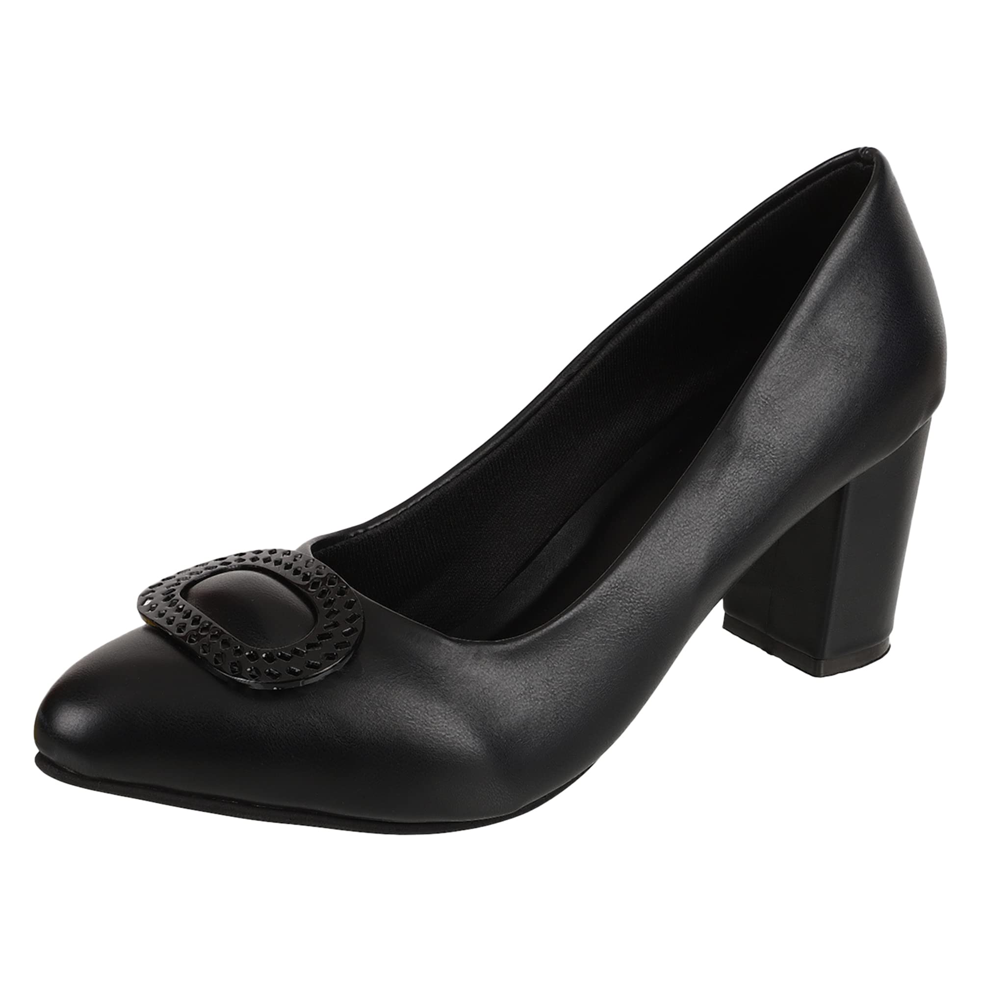 Shuz Touch Women Smart Casual Heeled Pump - Black (B09XK73G98) Amazon Price History, Amazon Price Tracker