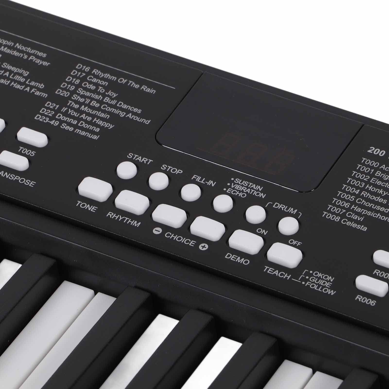 Tastiera Elettronica Portatile Tastiera per Pianoforte Elettronica Ricaricabile a 37 Tasti, Ricaricabile, Funzione Educativa, Interfaccia Multifunzione, Portatile