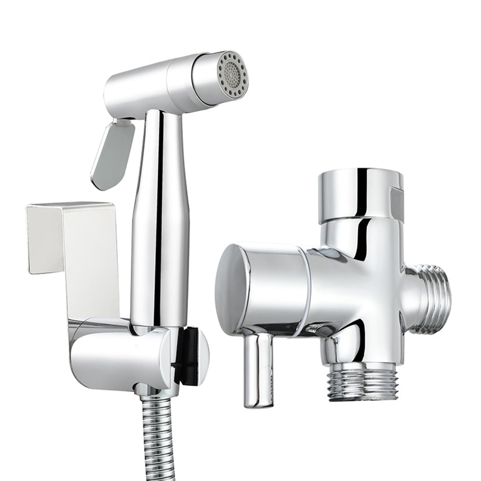 Ch Bidet ręczny zestaw prysznicowy do toalety - podwójny tryb bez stali, wysokie ciśnienie, łatwe wkładanie, higieniczne akcesorium łazienkowe