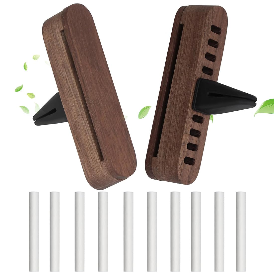 Diffusore Di Aromi Per Auto In Legno Per Oli Essenziali 9x2x1.5 Cm