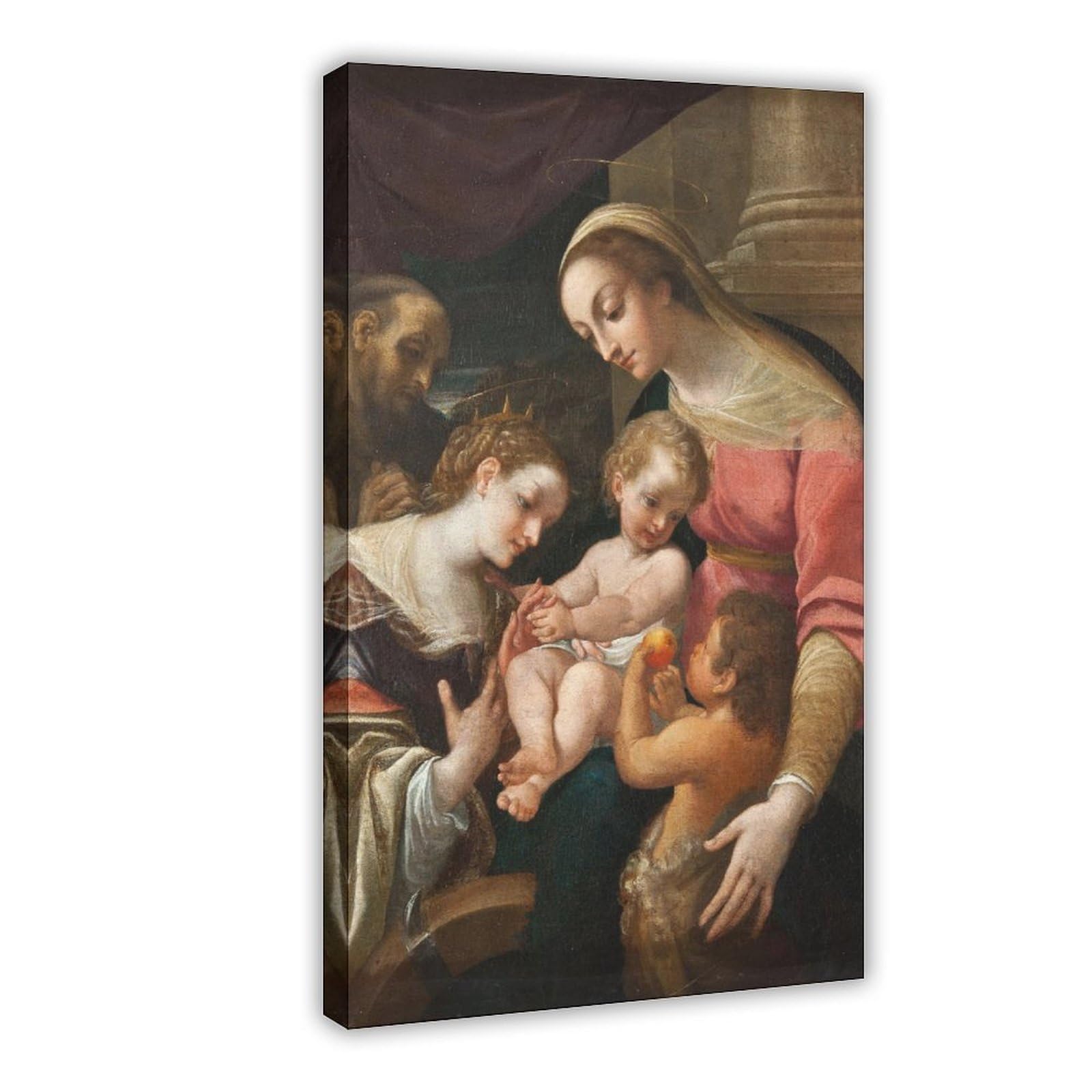 The Mystic Marriage of St Catherine Canvas Poster for Office Decor Gift
