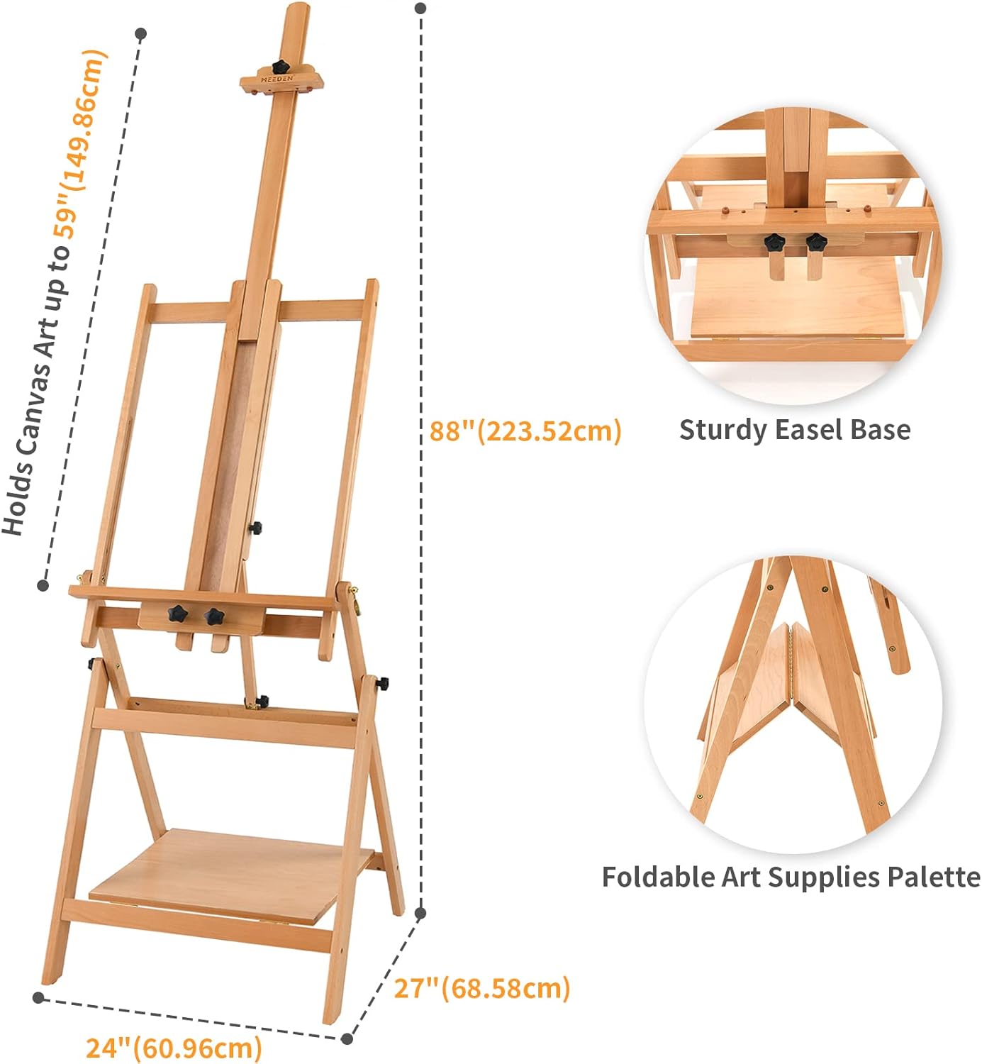 イーゼルソリッド木製アーティスト用
