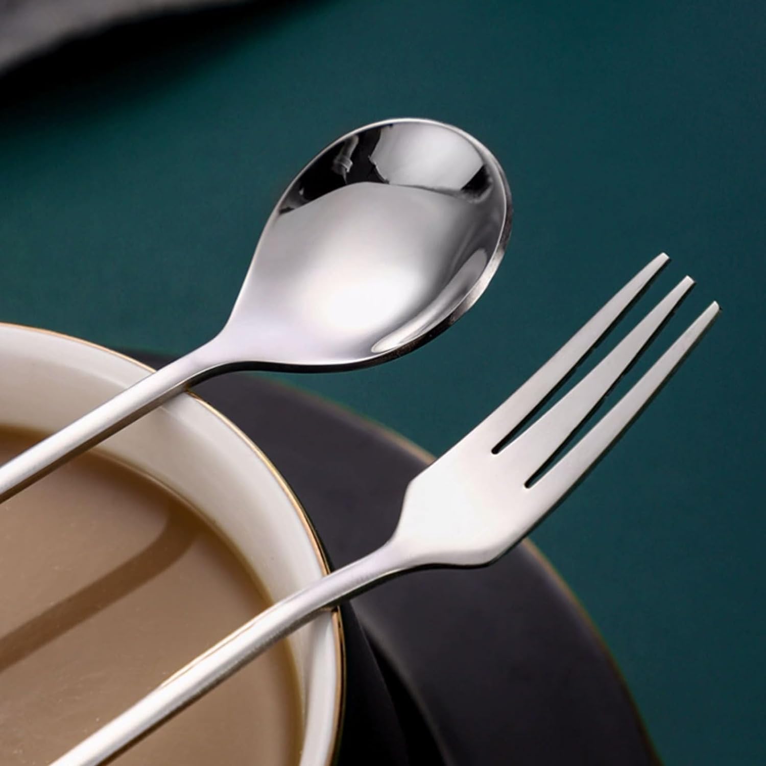Amazon｜スプーン フォーク 銀食器セット エレガントなフェザー ナイフ