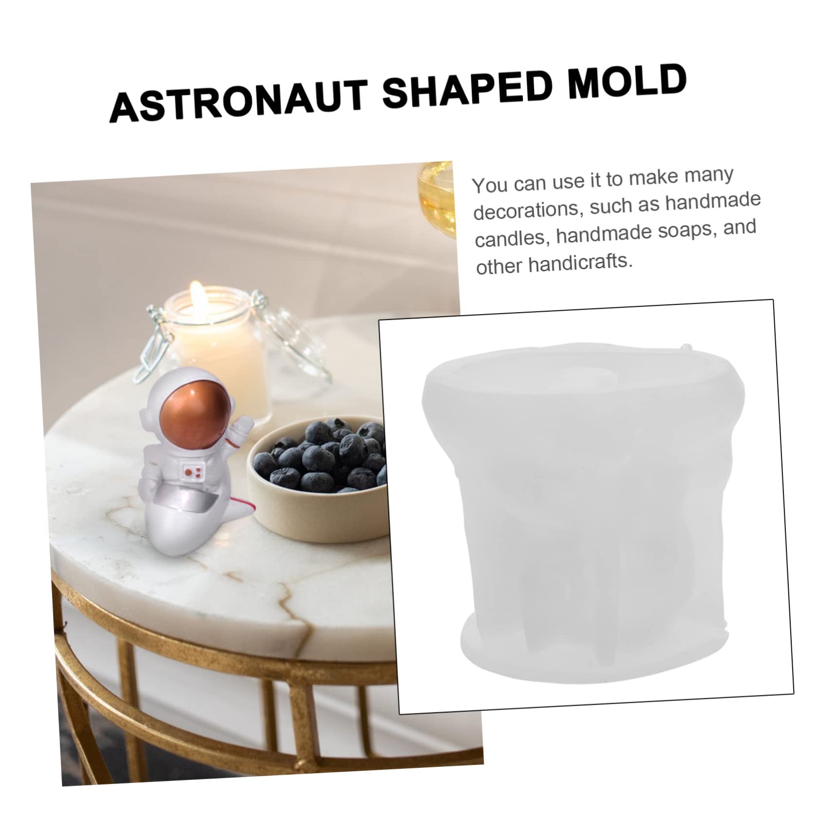 Sewroro Suministros Para Hacer Velas Molde Astronauta Antiadherente Para Bricolaje
