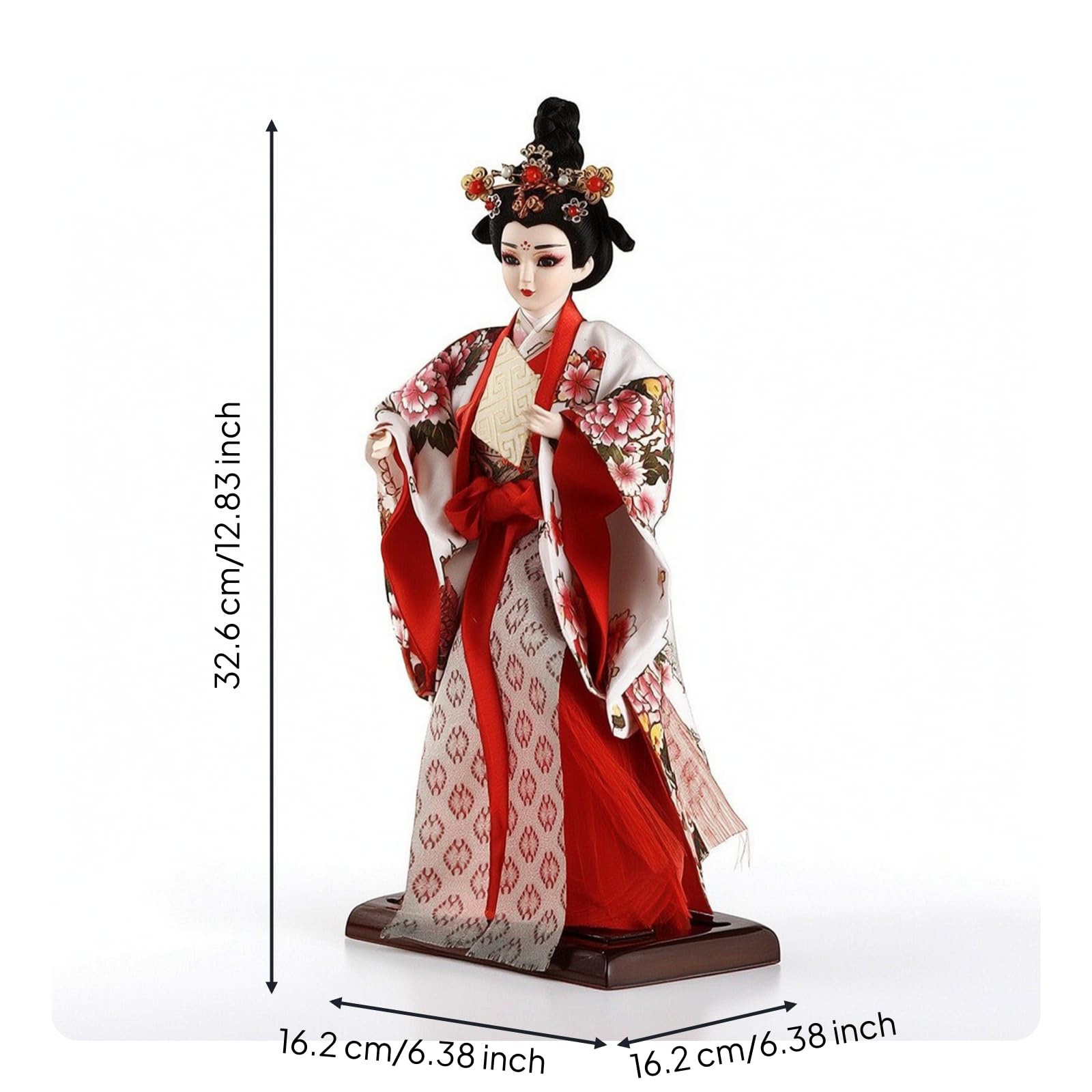 Figura Drama China corativo Estatuilla, Muñeca De Porcelana China Antigua - Cuatro Bellezas Talentosas Shangguan WAN Er