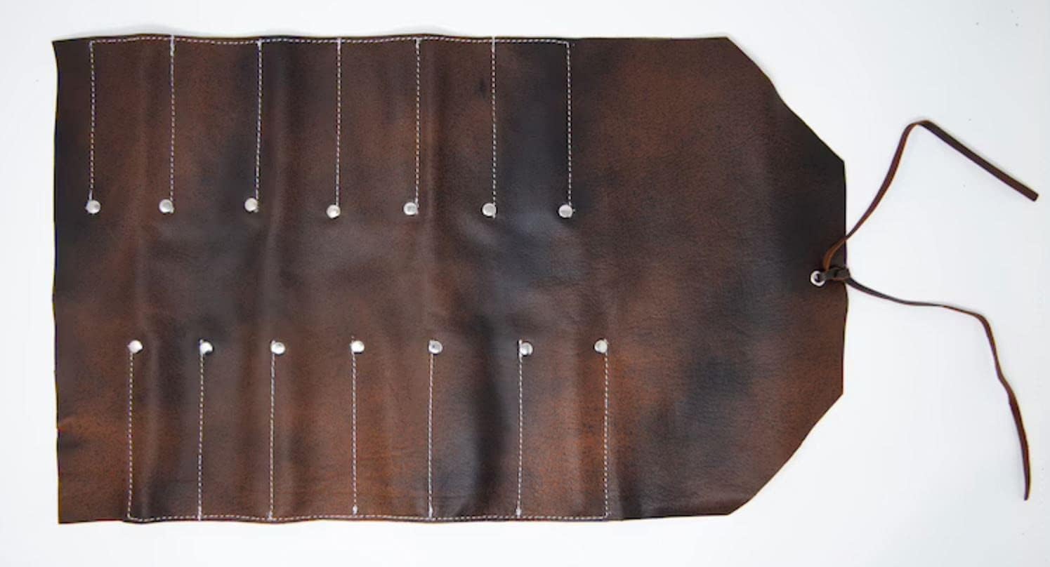 Paint Brush Roll Case - Holds 30 Brushes, Canvas Roll Up Design