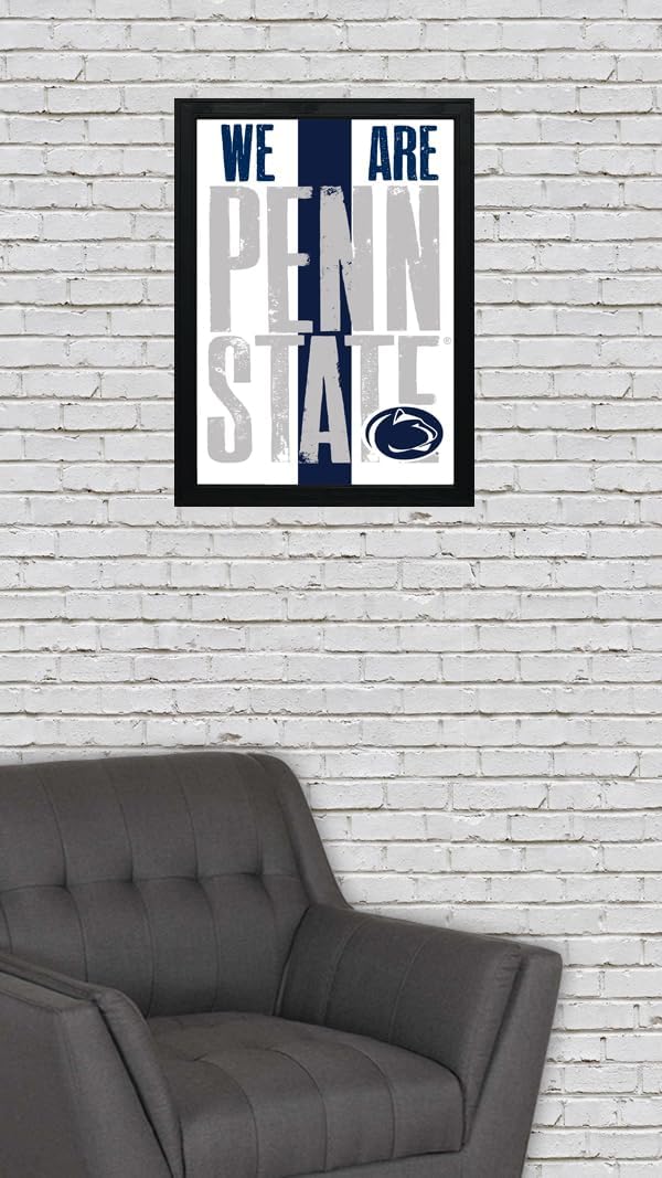 Limited Edition We Are Penn State Letterpress Poster Art Print - Gifts for Nittany Lions fans - 13x19" (No Frame)