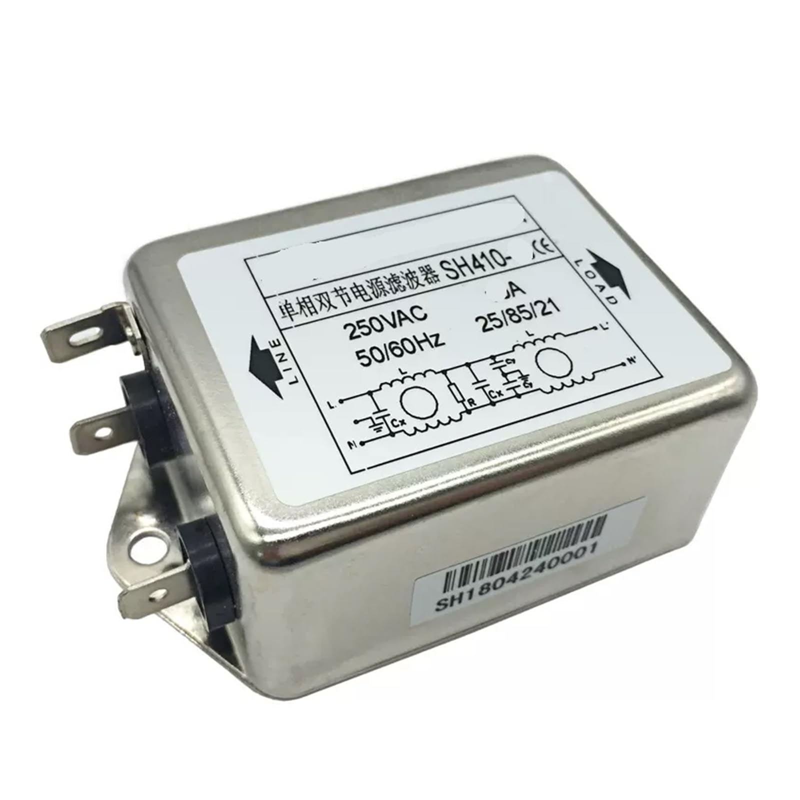 Filtre de puissance monophasé SH410 pour résoudre les pannes d'interférences réseau
