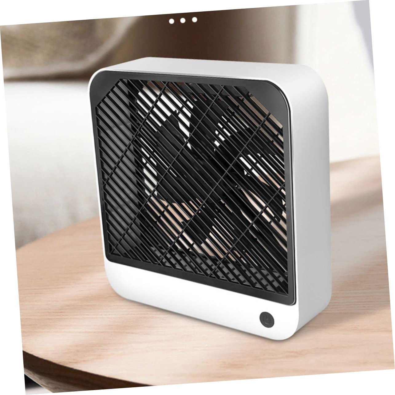Cabilock Ventilatore da Tavolo Mini USB Bianco in Plastico Ricaricabile | Vacanze Estive, Decorazioni Scuola, Batteria a Lunga Durata, Uso su Scrivania