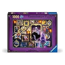 Ravensburger Puzzle 1000 Pezzi, Disney Villainous: Ursula – Puzzle Adulti +14 anni, 70 x 50 cm, Puzzle per Adulti Villainous, Idee Regalo Disney