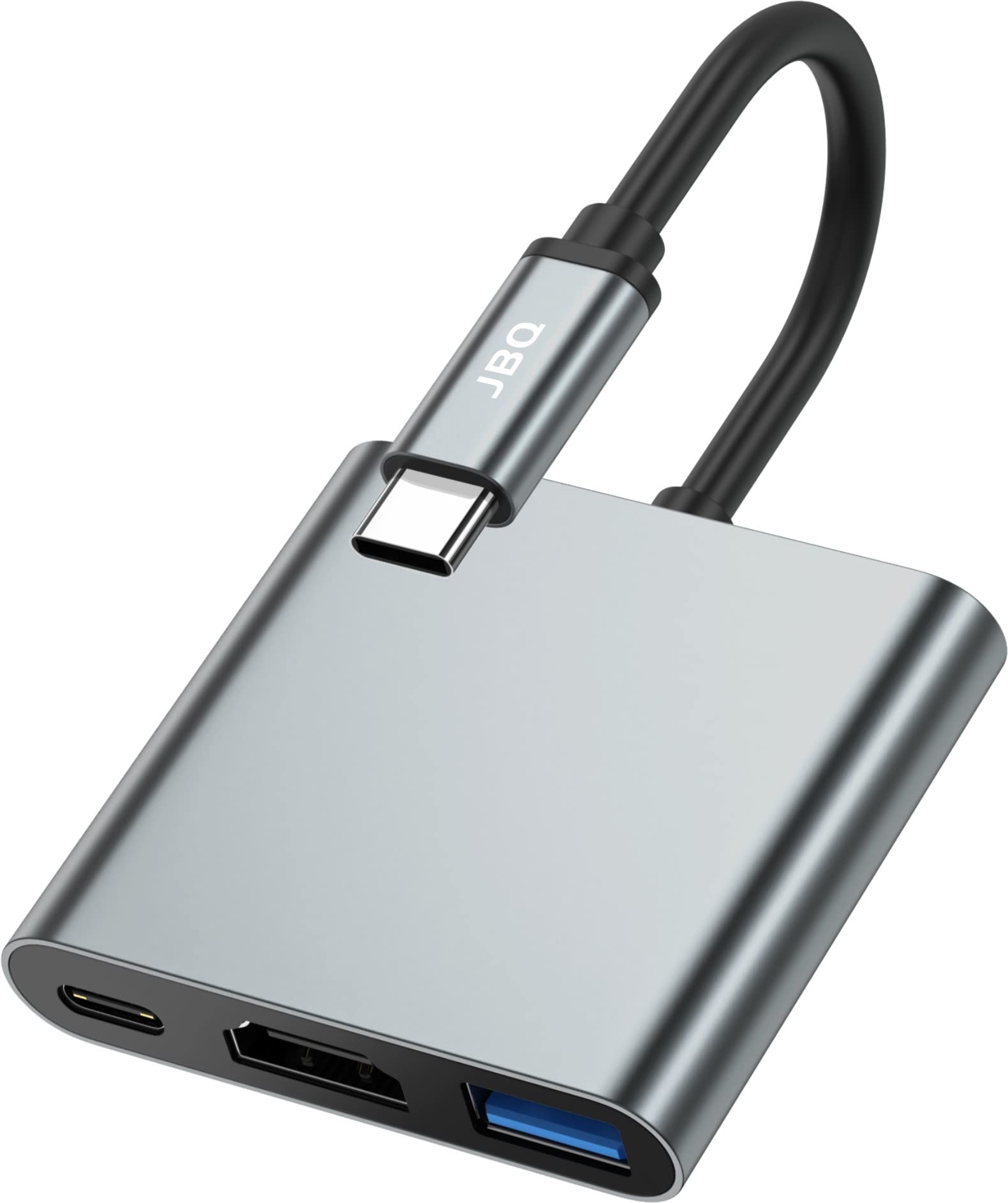 JBQ USB Type-C to HDMI 4K + USB 3.0 Standard + PD Charging Port 3 in 1 Adapter 100W With Built-in Conversion Chip HDT-31
