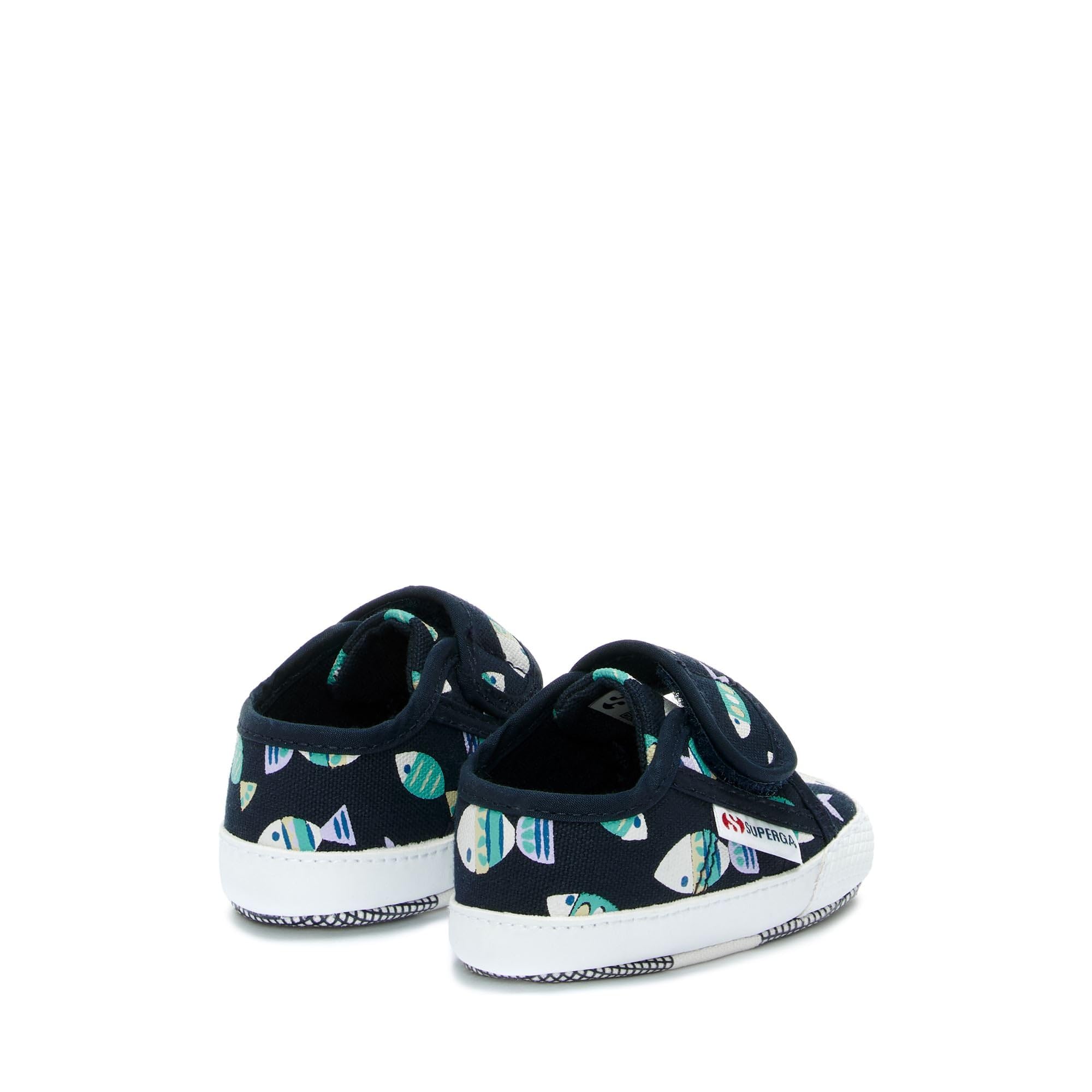 SUPERGA - Sneakers,Neonato,Blu,Sportive,Modello 4006 Baby Strap Candy Fish,Numero: 18