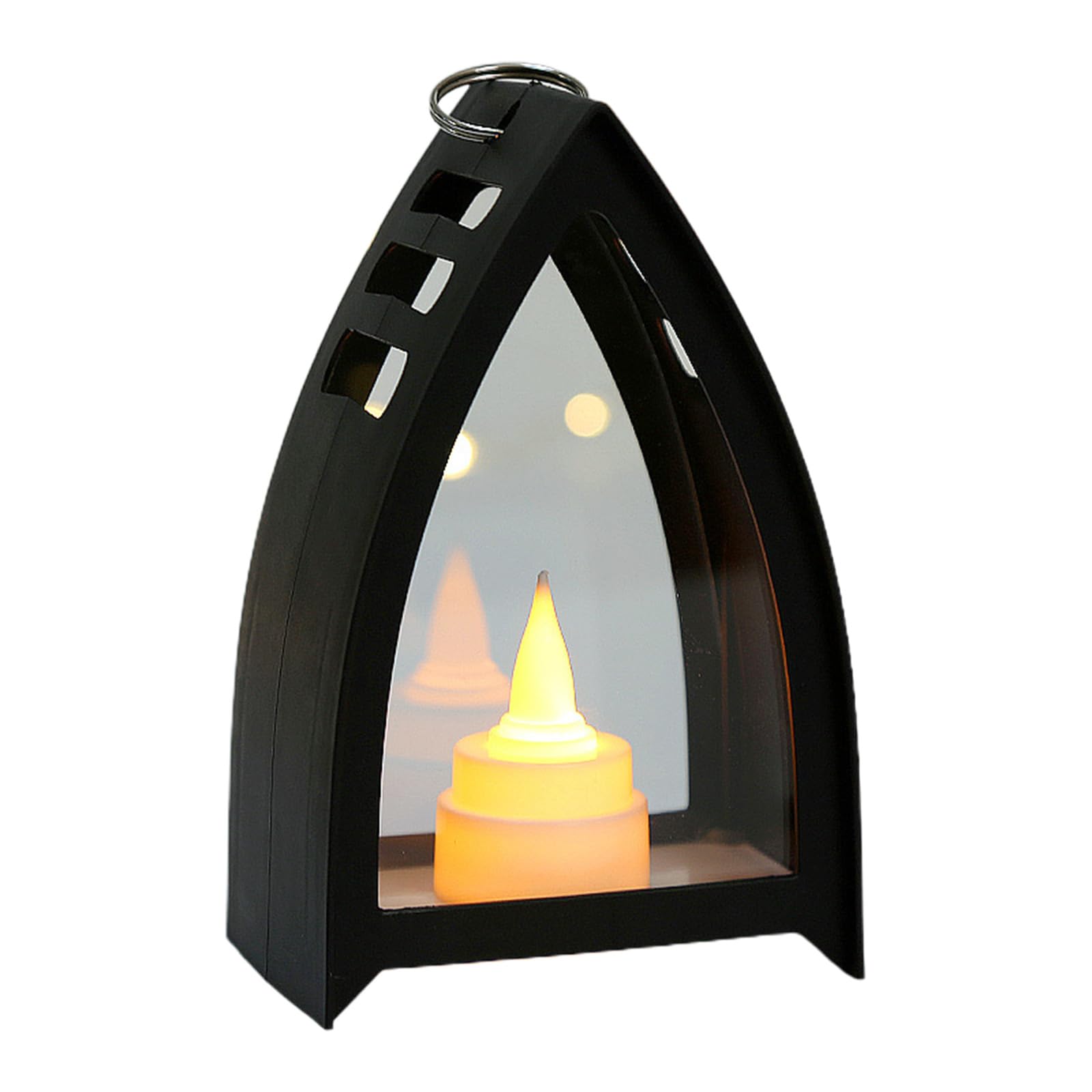 carotoe Tea Light Christmas Flickering Electronic LED Lamp Nightlight Outdoor Snowman Santa Wind Lamp Decor Prop Flameless Candles