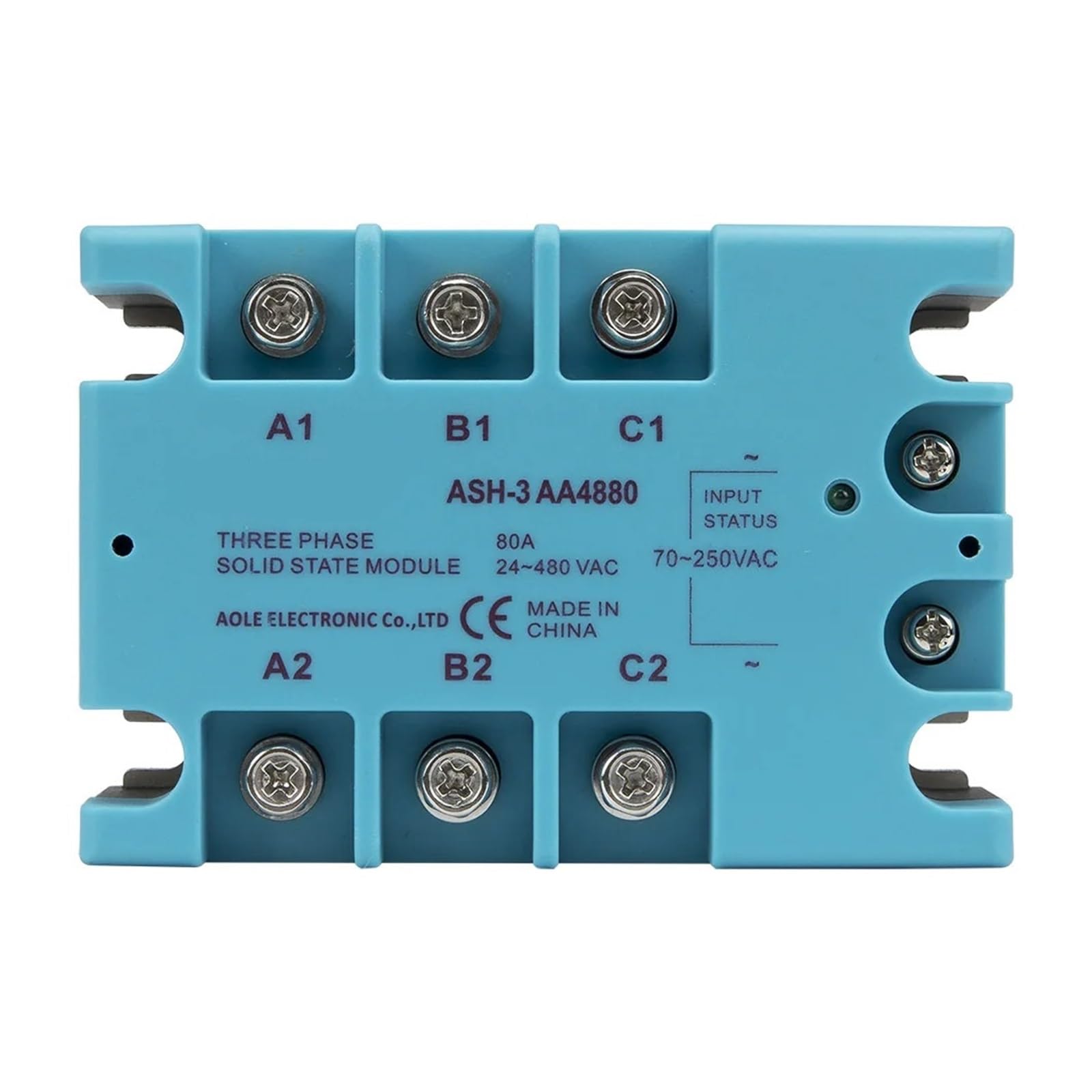 OSHZIKJII TSR-80AA three phase AC to AC 80A 90-480VAC solid state relay
