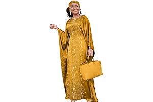 Elegant Somali Dress: Adorned in Beads and Rhinestones