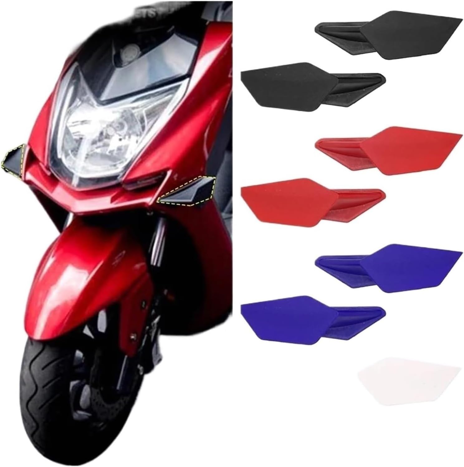 オートバイのウィングレット 用 スズキ 用 H2 H2R 1ペア オートバイ用