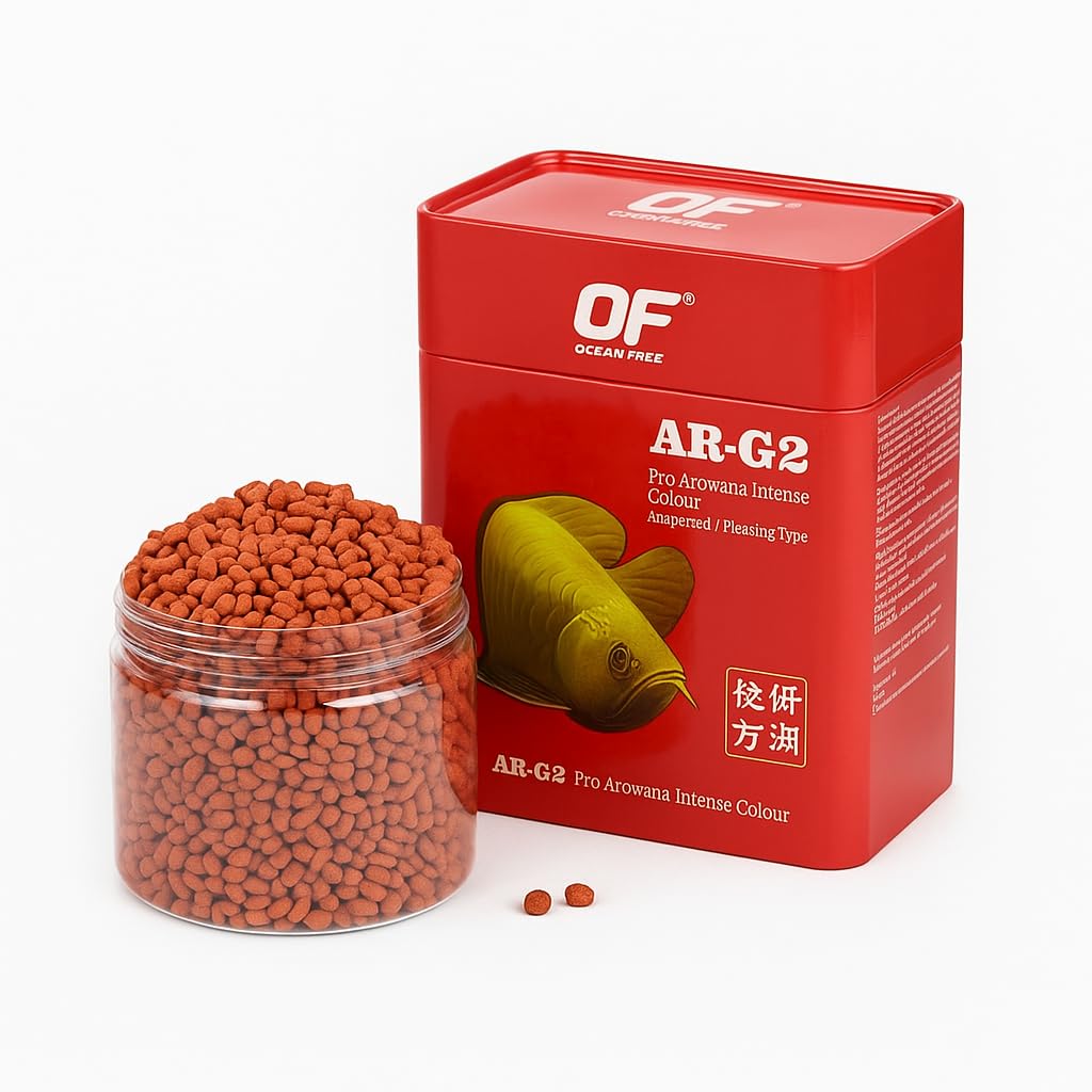 Ocean Free Ar-G2 Pro Arowana Intense Colour Fish Food (Original), 250G|Daily Feed/Floating Type