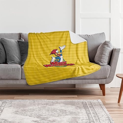 Miniatura 6 de Woody Woodpecker - Manta de 50 x 60 pulgadas, manta de sherpa suave al tacto sedoso Woody