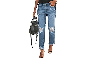 Women's Boyfriend Jeans: Distressed, Ripped, and Ready to Rock