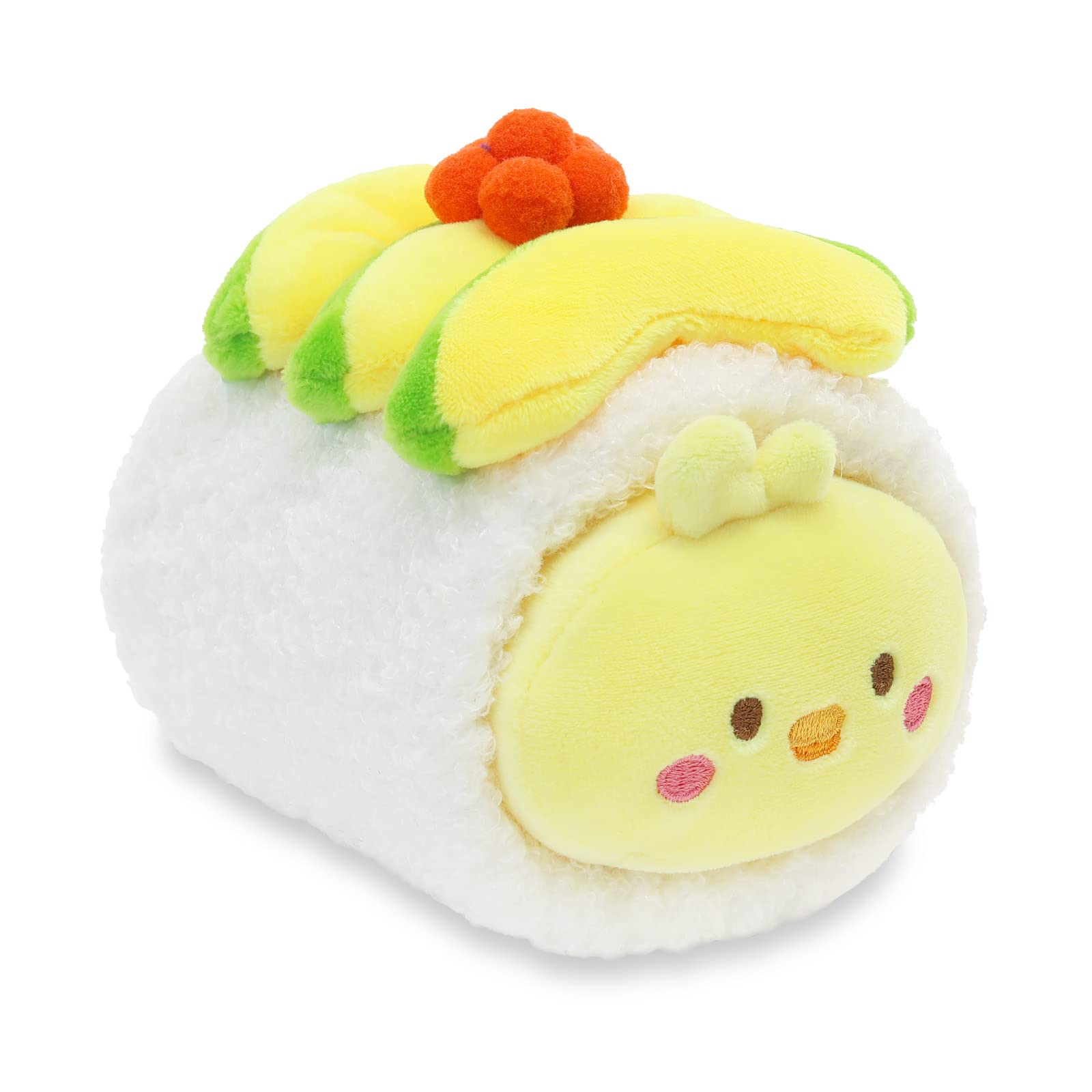 Anirollz Chickiroll Plush in Avocado Sushi – Kawaii Stuffed Animal with Removable Costume – Cute Squishy Plush Toy Gift for Girls & Kids