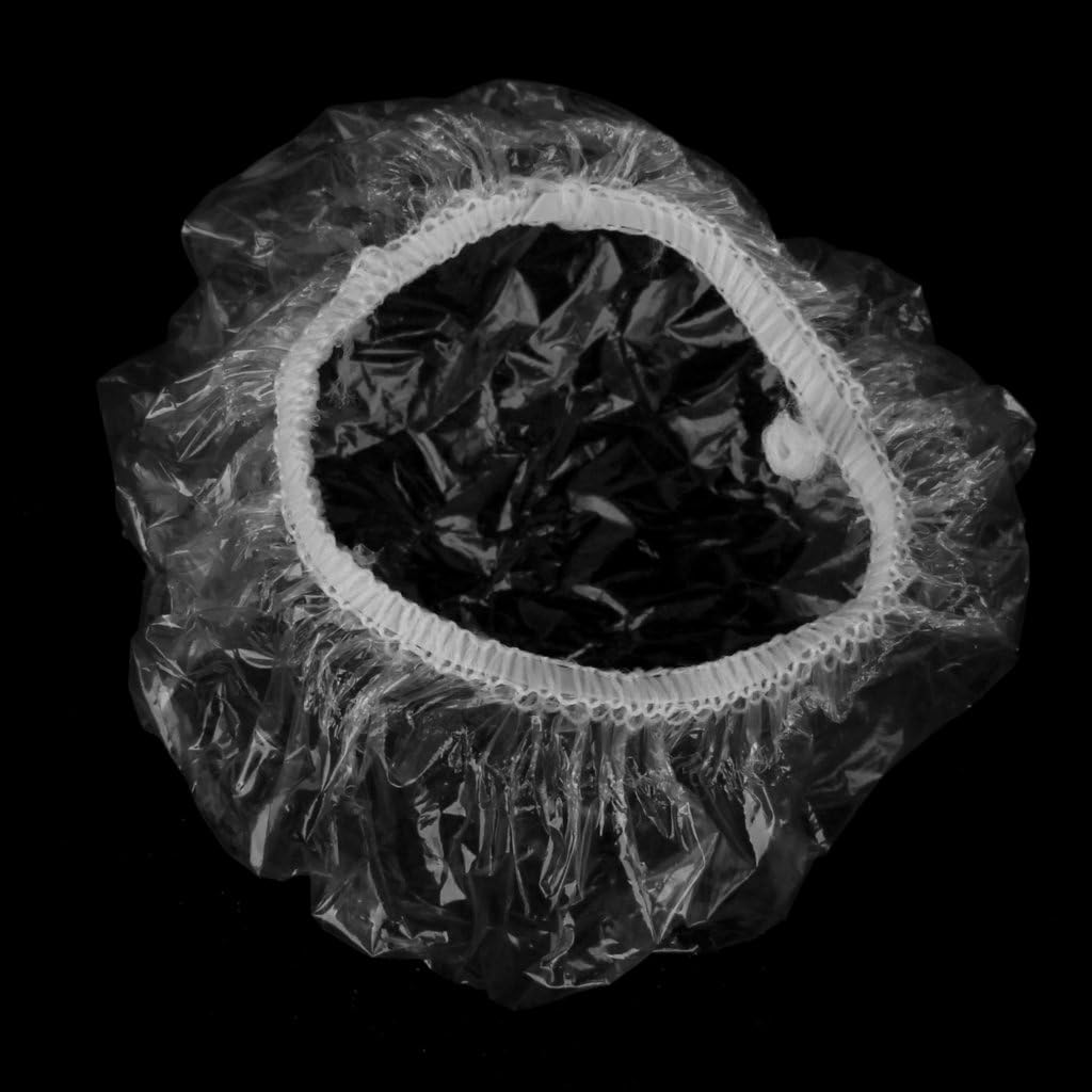 100Pcs Disposable Clear Shower Water Ear Protector Cover