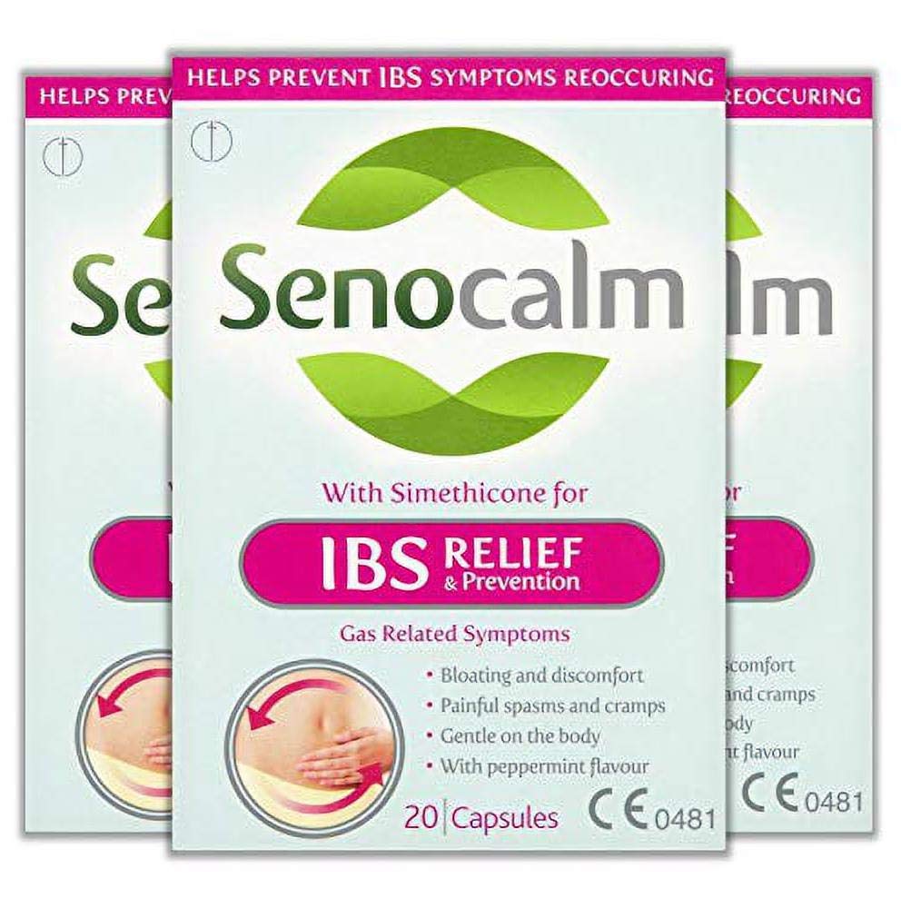 Senocalm IBS Relief Prevention 20 Tablets (Pack of 3, Total 60 Tablets)